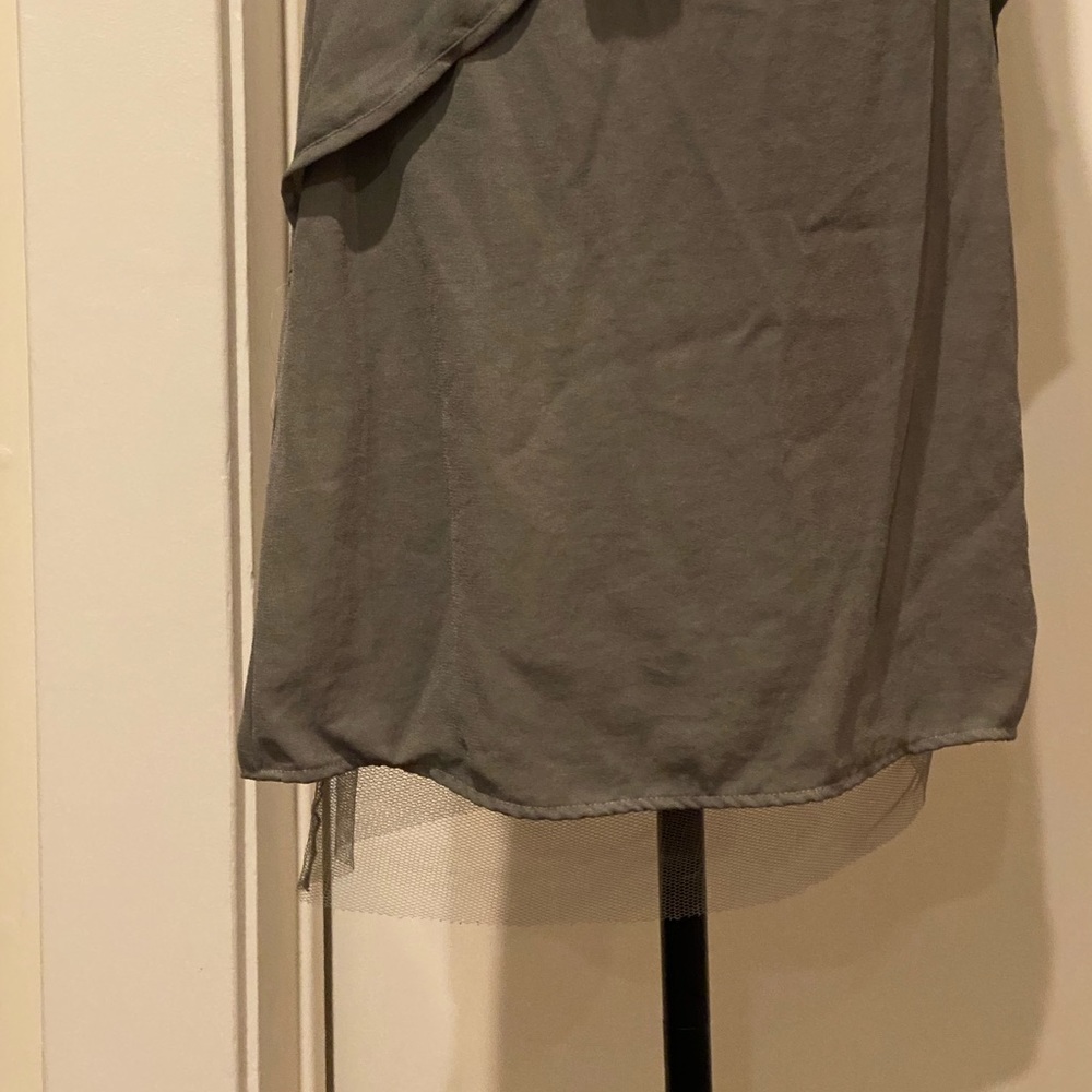 BCBG Runway Collection Gray Flutter Strapless Cocktail Dress w/pockets/Sz 6/EUC! - Picture 7 of 10